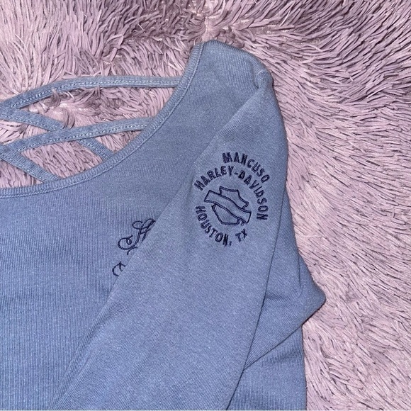 Vintage Mancuso Harley-davidson Women’s Top - Picture 4 of 6